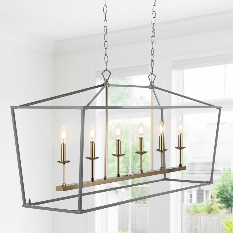 PagodaBulb Lantern Metal LED Pendant