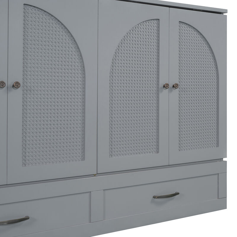 Merax Murphy Bed Cabinet with Drawers