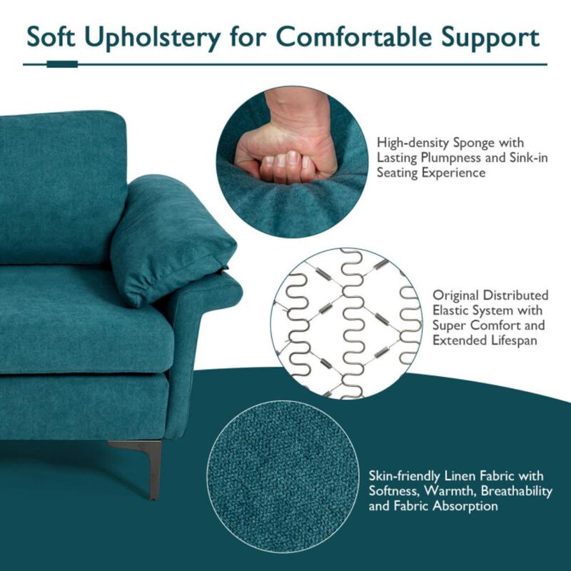 Hivvago Extra Large L-shaped Sectional Sofa with Reversible Chaise