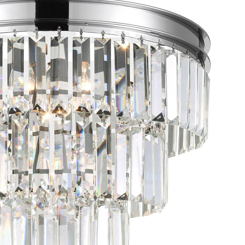 CWI Lighting Weiss 5 Light Down Chandelier With Chrome Finish