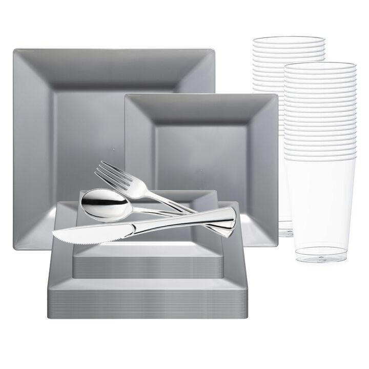 Square Plastic Wedding Value Set (30 Sets)