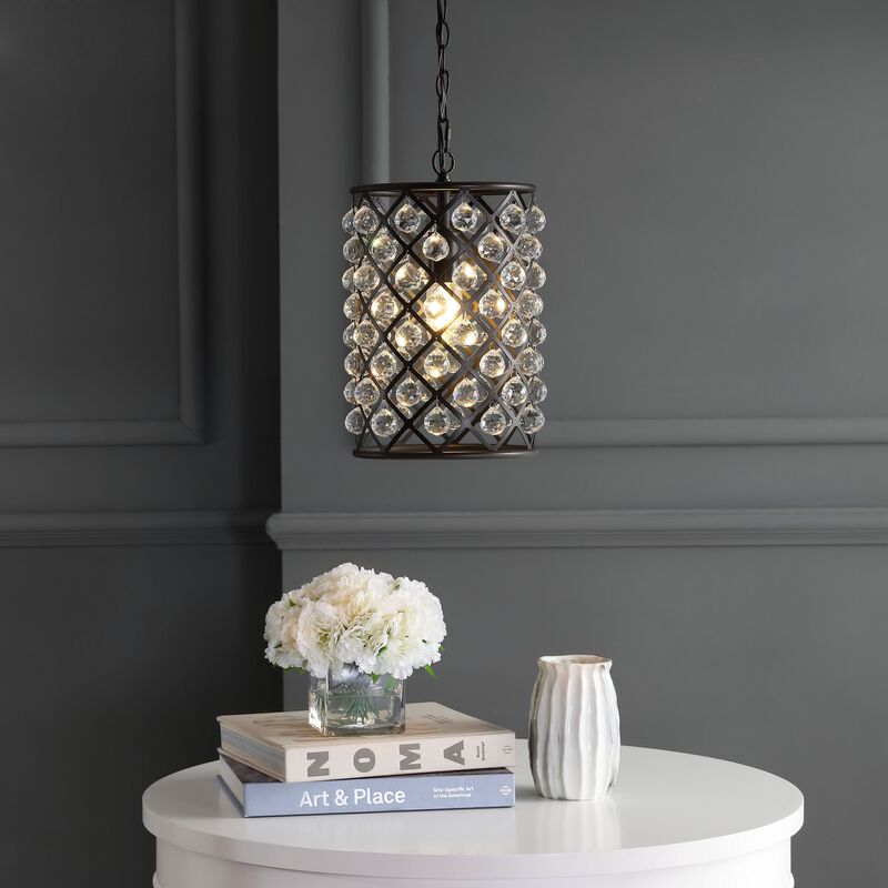 Gabrielle Crystal/Metal LED Pendant