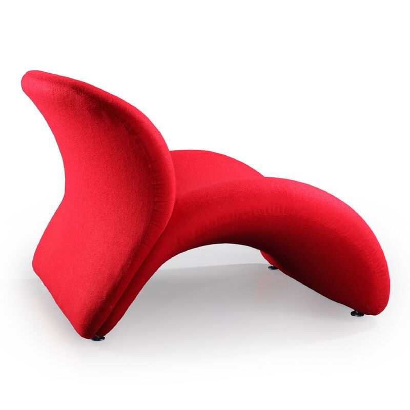 Rosebud Red Accent Chair image number 3