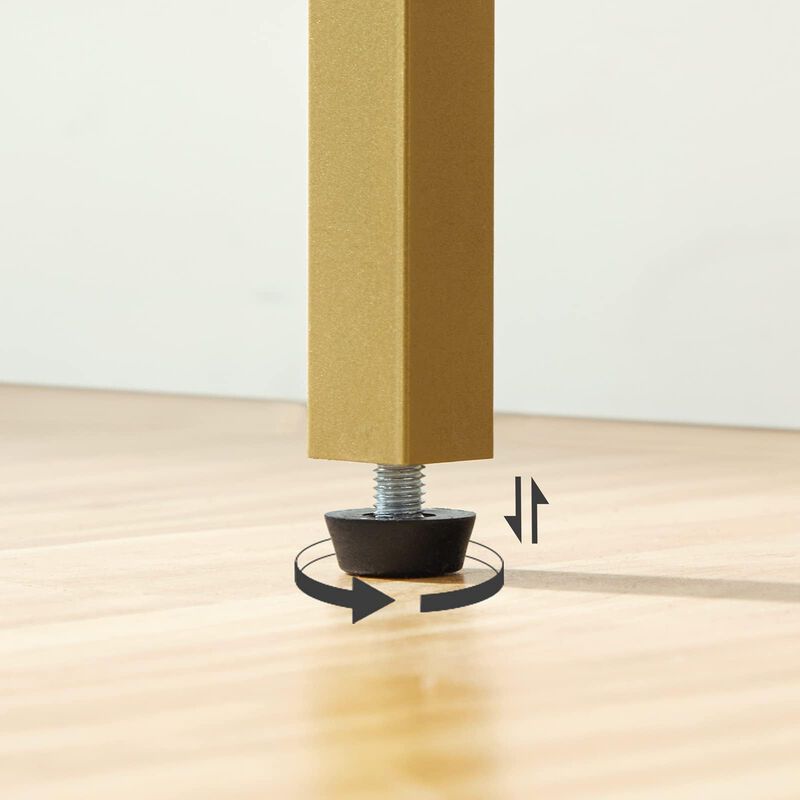 Narrow 2-Tier Entryway Console Table for Sofa Back or Hall Display-Gold image number 4