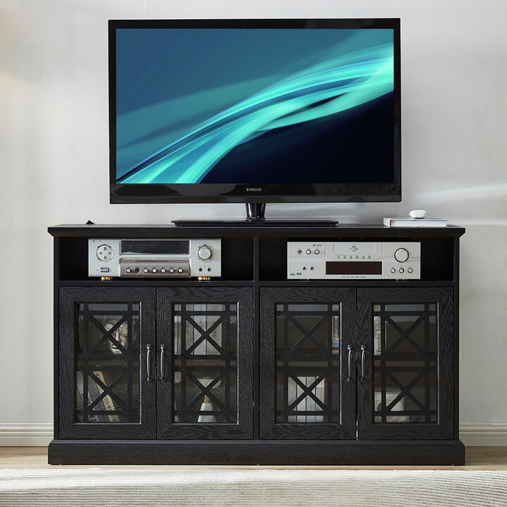 Hivvago 53" TV Console Storage Buffet Cabinet Sideboard Finish