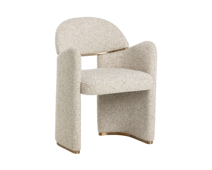 Galen Noah Ecru Dining Armchair