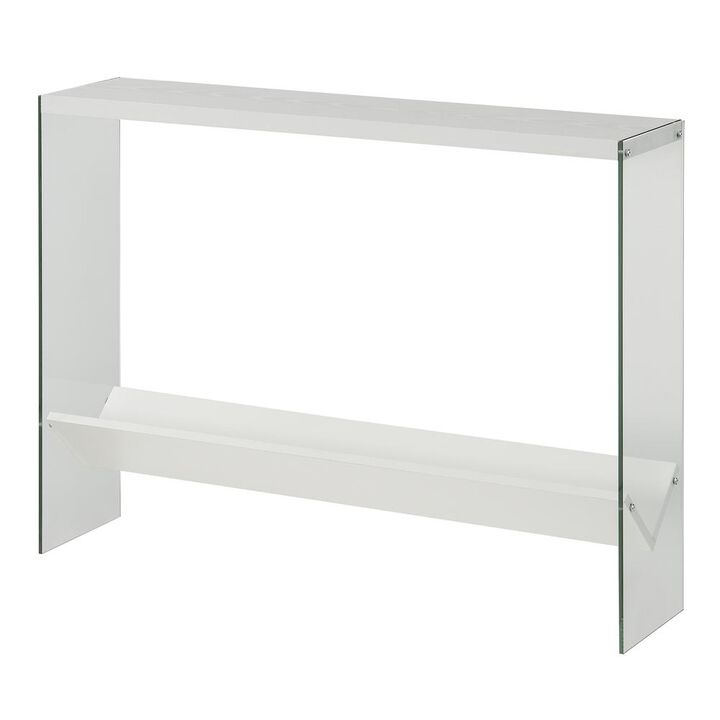 Convenience Concepts SoHo V Console Table with Shelf, R4-0552