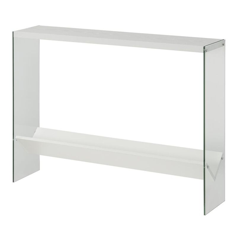 Convenience Concepts SoHo V Console Table with Shelf, R4-0552
