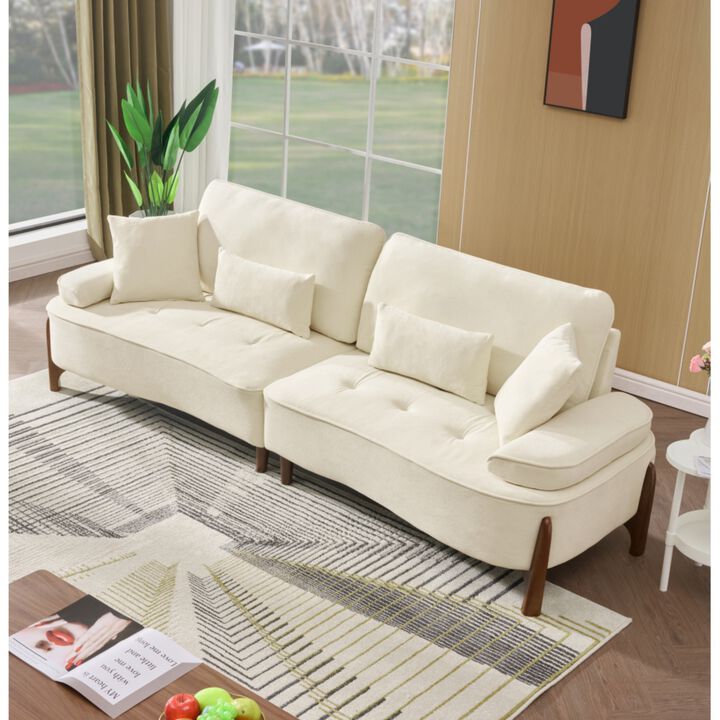 Wipelt Comfortable Deep-Seated Sectional Sofa