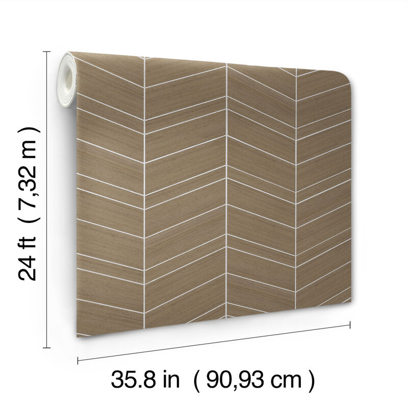 Chevron Cinnamon Wallpaper (Set of 2) image number 3