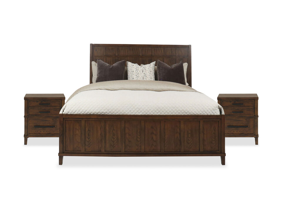 Hudson Oak Twin 3-piece Bedroom Set