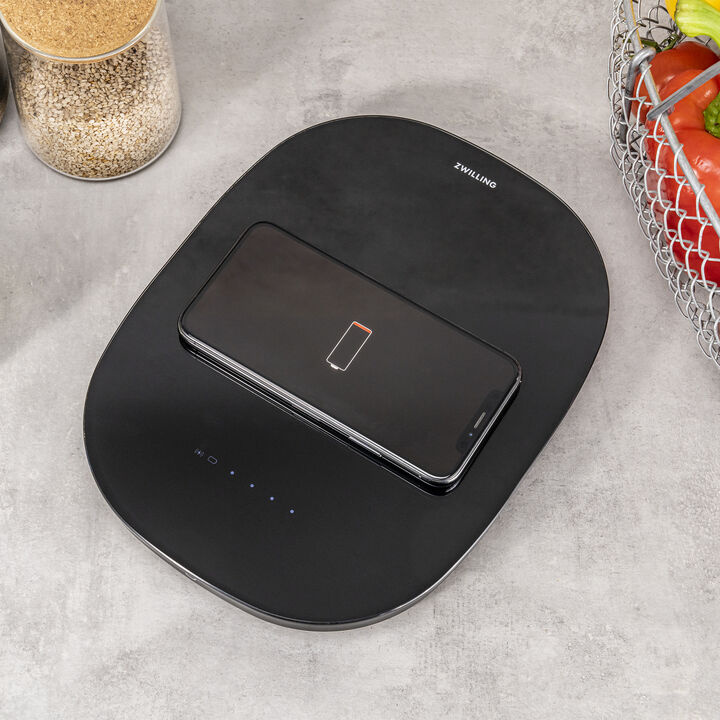 ZWILLING Enfinigy Wireless Charging Scale, Black