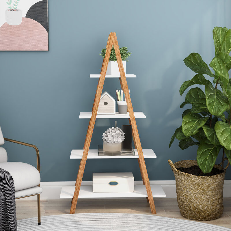 A-Frame Ladder Bookshelf for Display & Storage
