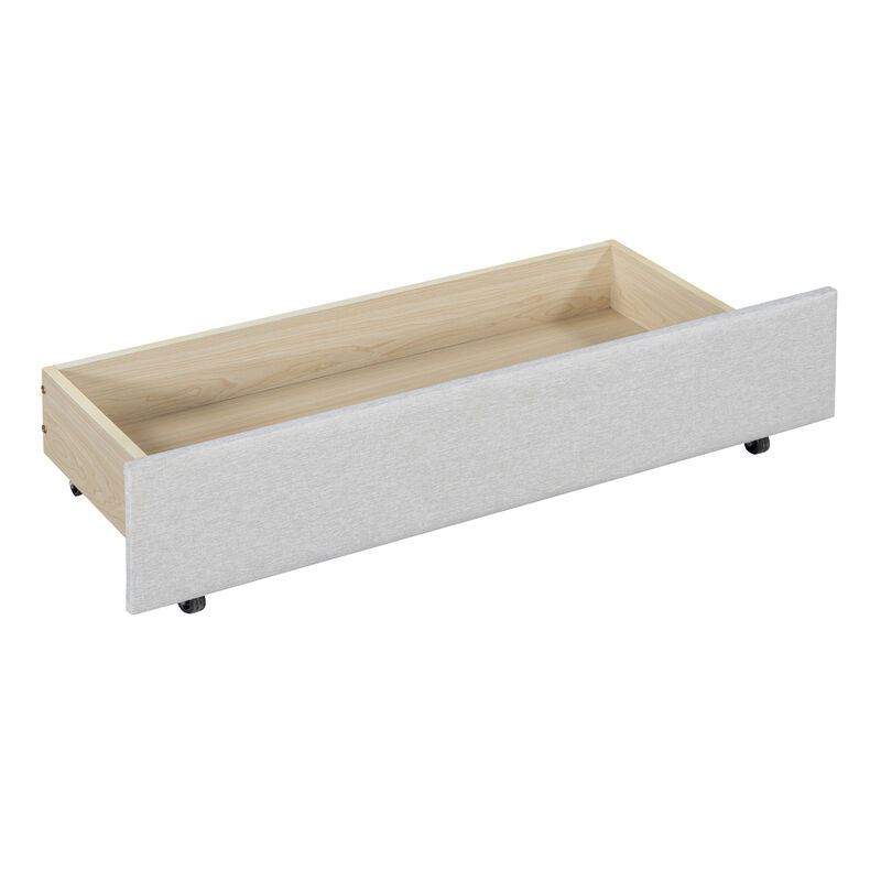 Whisen Classic Design Full Size Upholstered Daybed with 2 Storage Drawers image number 3