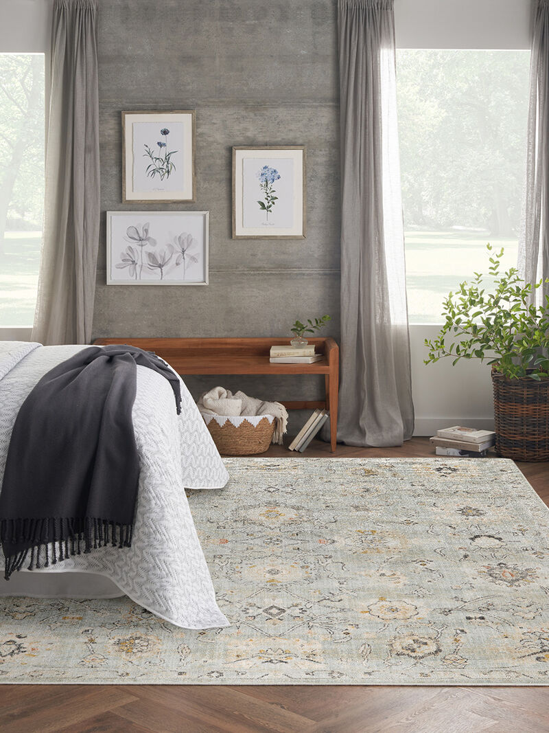 Oushak Home OUS01 Mint 10' x 14' Rug