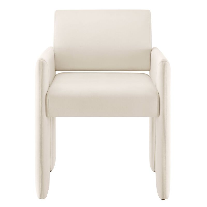 Daven Stain-Resistant Performance Velvet Dining Armchair image number 3