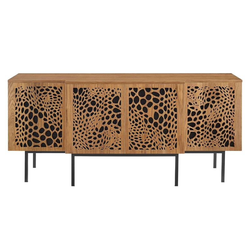Modway Yosemite Wood Sideboard Credenza in Walnut image number 3