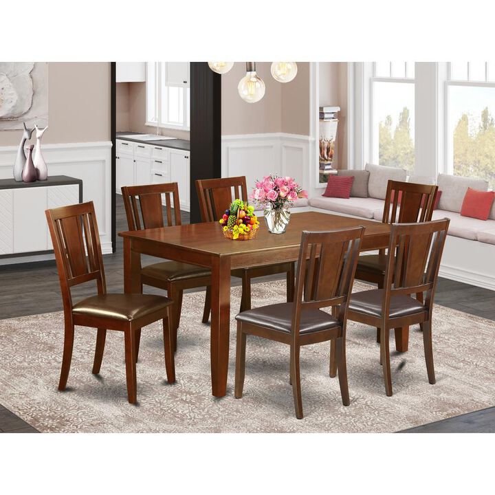 7 PC formal Dining room set-Table and 6 Dining Chairs