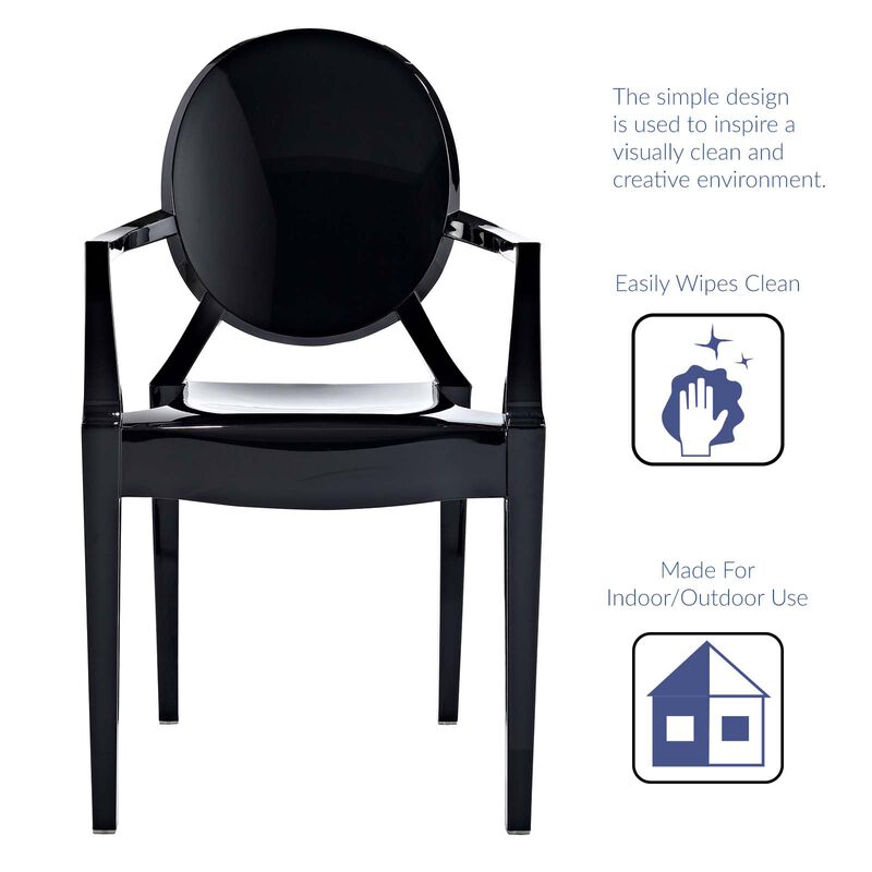 Pink Casper Dining Armchair-Benzara image number 4