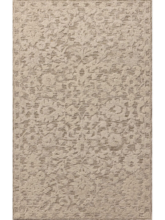Prudence PRU01 Stone/Ivory 7'9" x 9'9" Rug