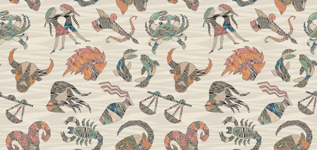Constellations Grey Wallpaper