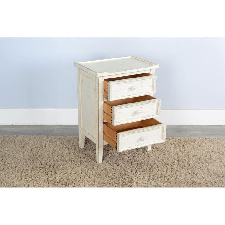 Sunny Designs White Sand End Table