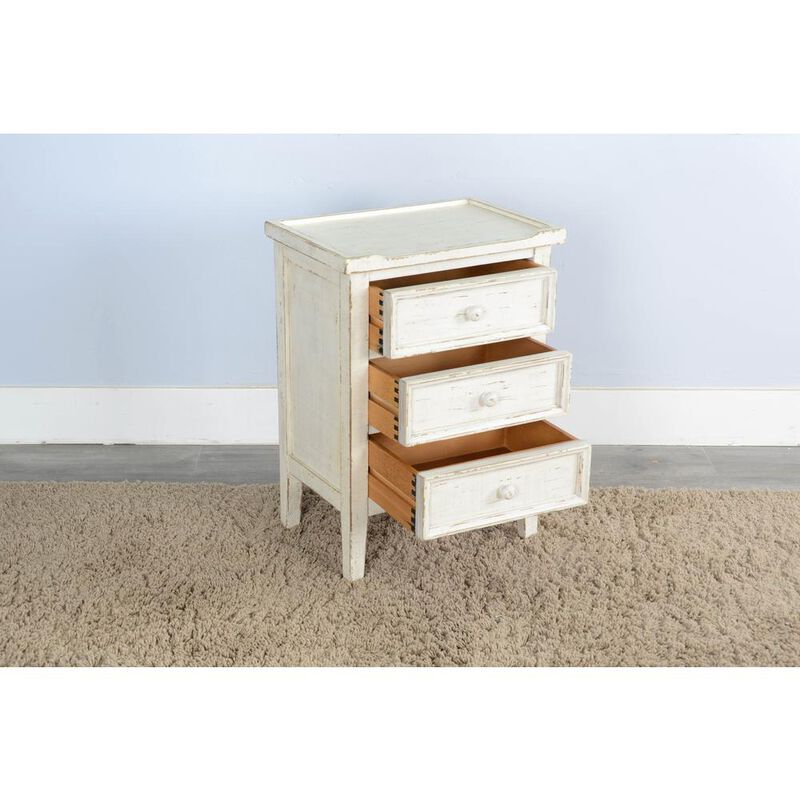 Sunny Designs White Sand End Table