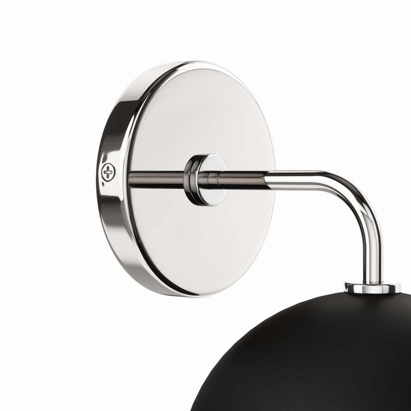 Modway Stellar 1-Light Wall Sconce in Opal Polished Nickel, Silver, 8 x 7 x 12 image number 5