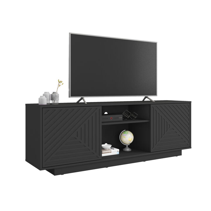 Streamdale Modern TV Stand For TVs Up To 70'', Black