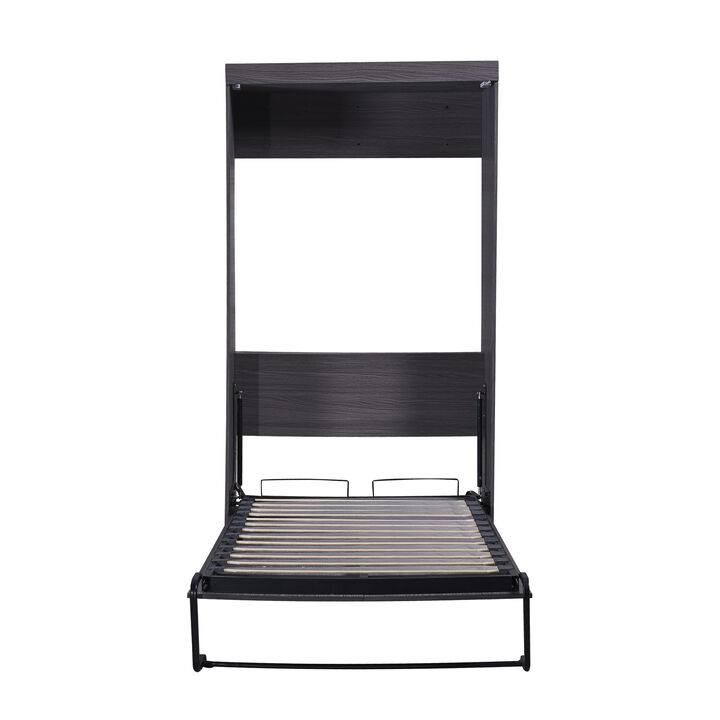 Whisen Murphy Bed with Wardrobe and Drawers, Storage Bed, can be Folded into a Cabinet