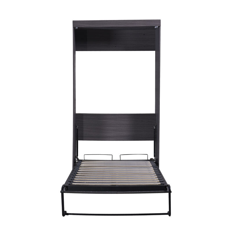 Whisen Murphy Bed with Wardrobe and Drawers, Storage Bed, can be Folded into a Cabinet