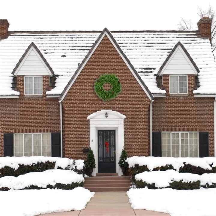 Vickerman 42" Cheyenne Pine Artificial Christmas Wreath with 360 PVC Tips - Indoor and Outdoor Use- Seasonal Holiday Decor - Featuring Pinecones for a Realistic Look