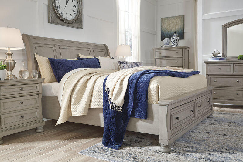 Lettner Queen Sleigh Bed with Storage Drawers image number 2