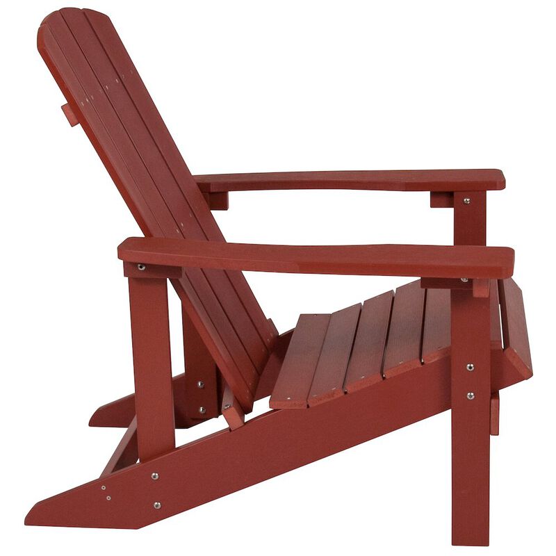 Commercial All-Weather Poly Resin Wood Adirondack Chair image number 5