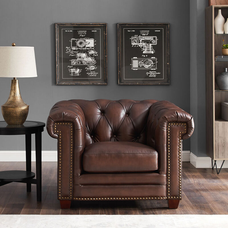 Stanwood Top Grain Leather Chair