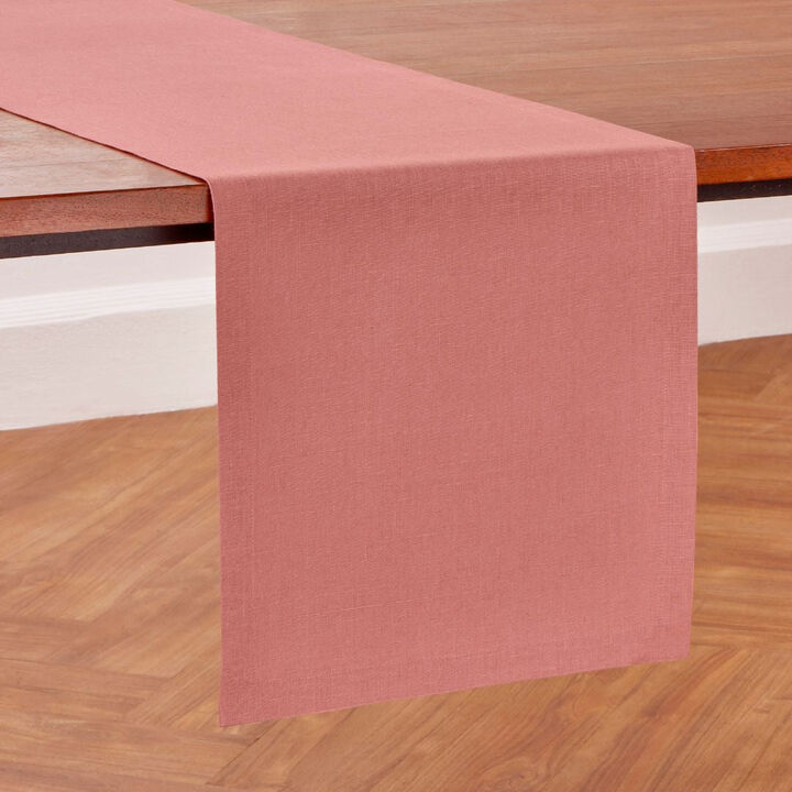 Solino Home 100% Pure Linen Table Runner - Diana