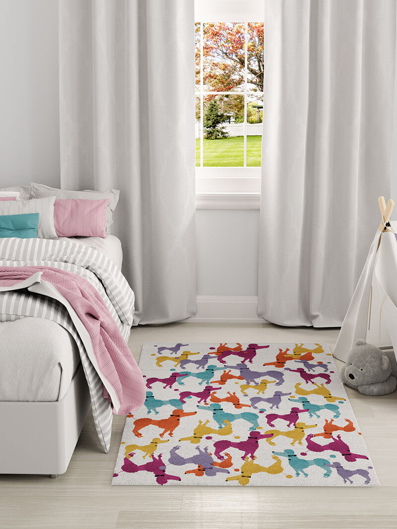 Imagination IMA20 Ivory/Multicolor 5' x 7' Rug