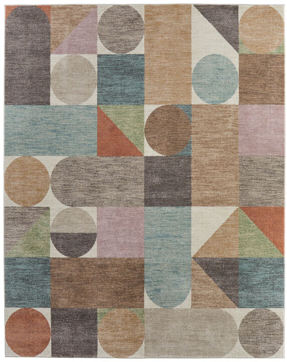 HomeRoots Checkered Area Rug