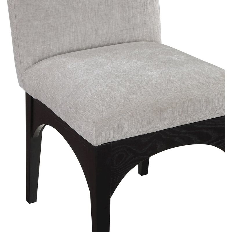 Meridian Furniture Waldorf Grey Chenille Fabric Dining Chair