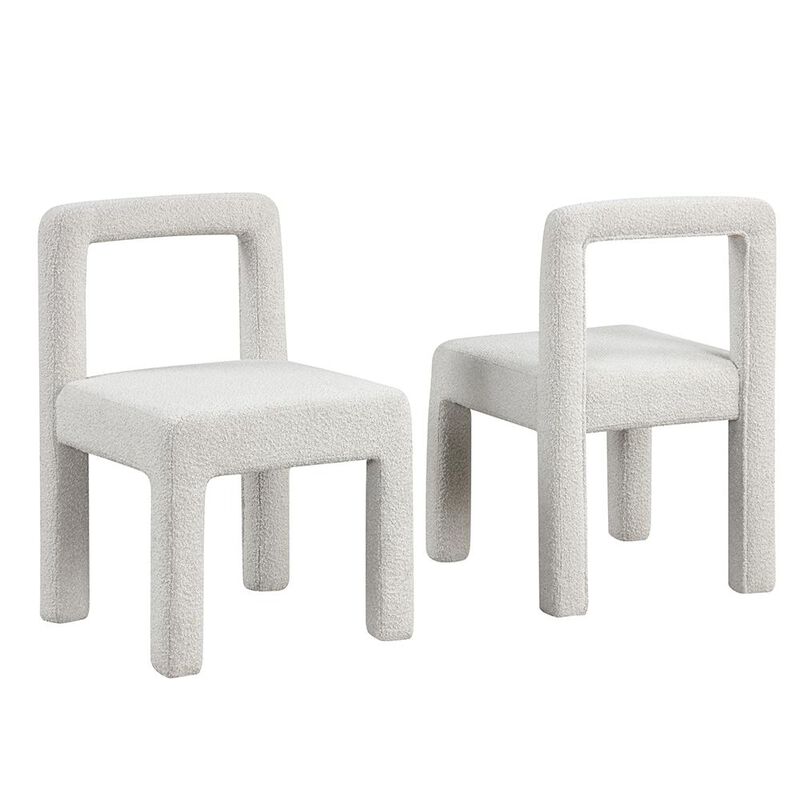 Falconer Cream Fabric Dining Chairs, Set of 2