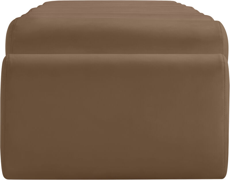Meridian Furniture Rumble Brown Vegan Leather Bench