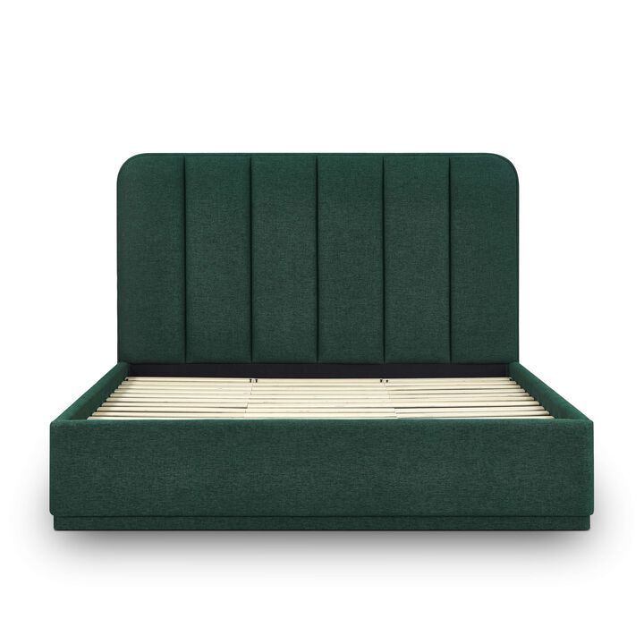 Parker Green Performance Velvet King Bed