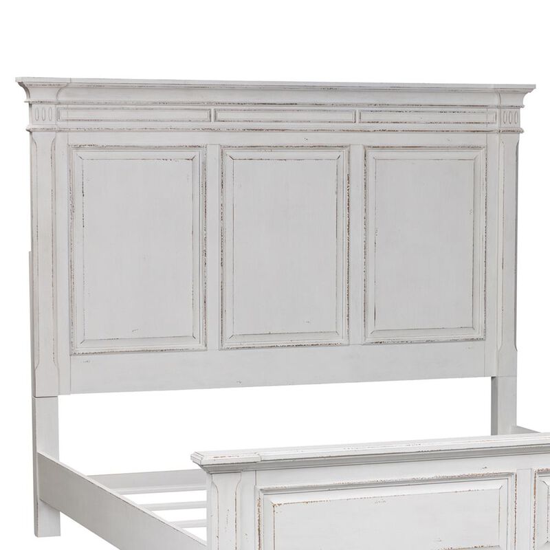 Liberty Furniture Abbey Park King Panel Headboard in Antique White image number 0