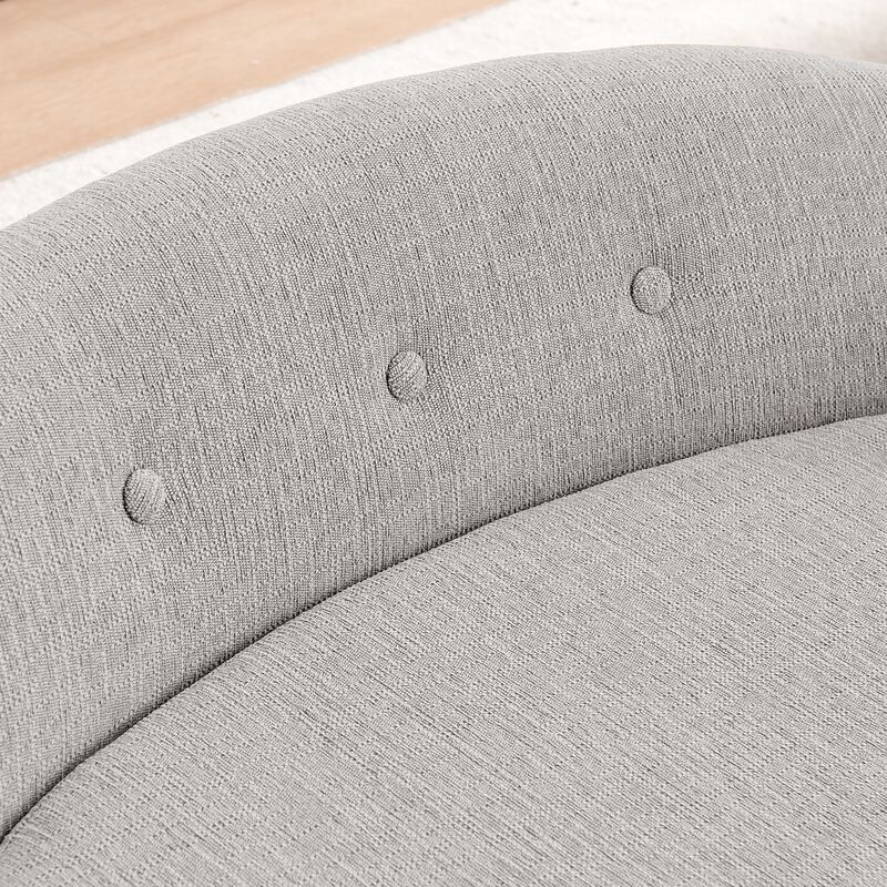 Modern Dog Bed Pet Sofa Oval Semi-Enclosed Dog Sofa Linen Soft Pet Couch image number 5