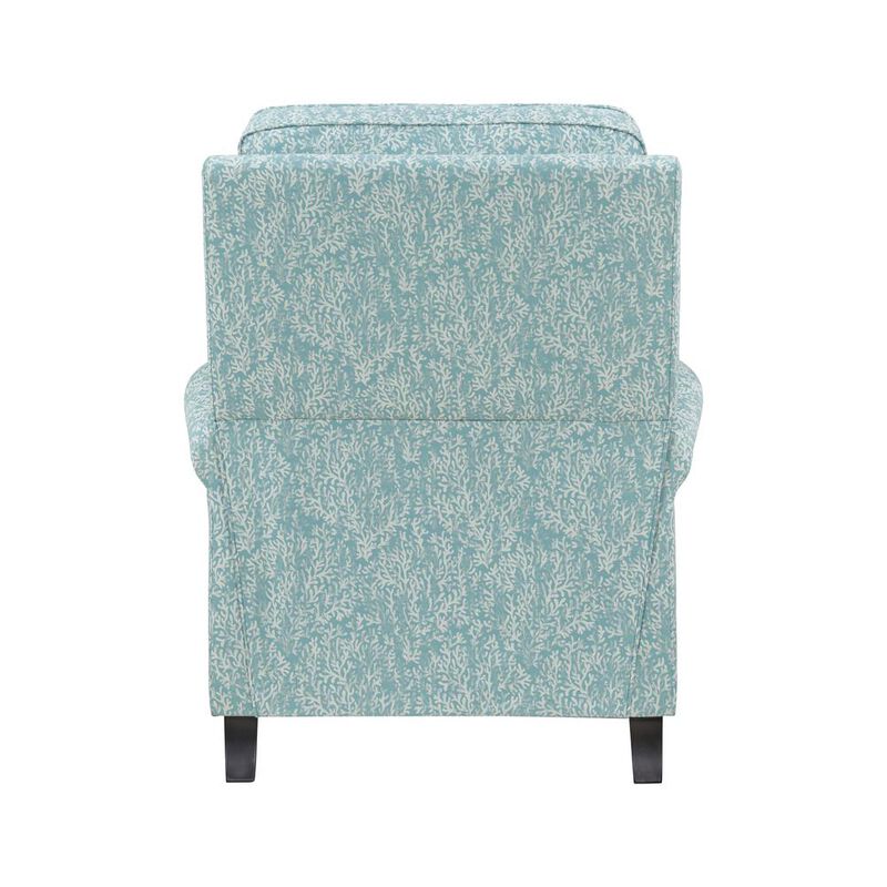 ProLounger Pushback Recliner in Sky Blue Coral Print image number 3