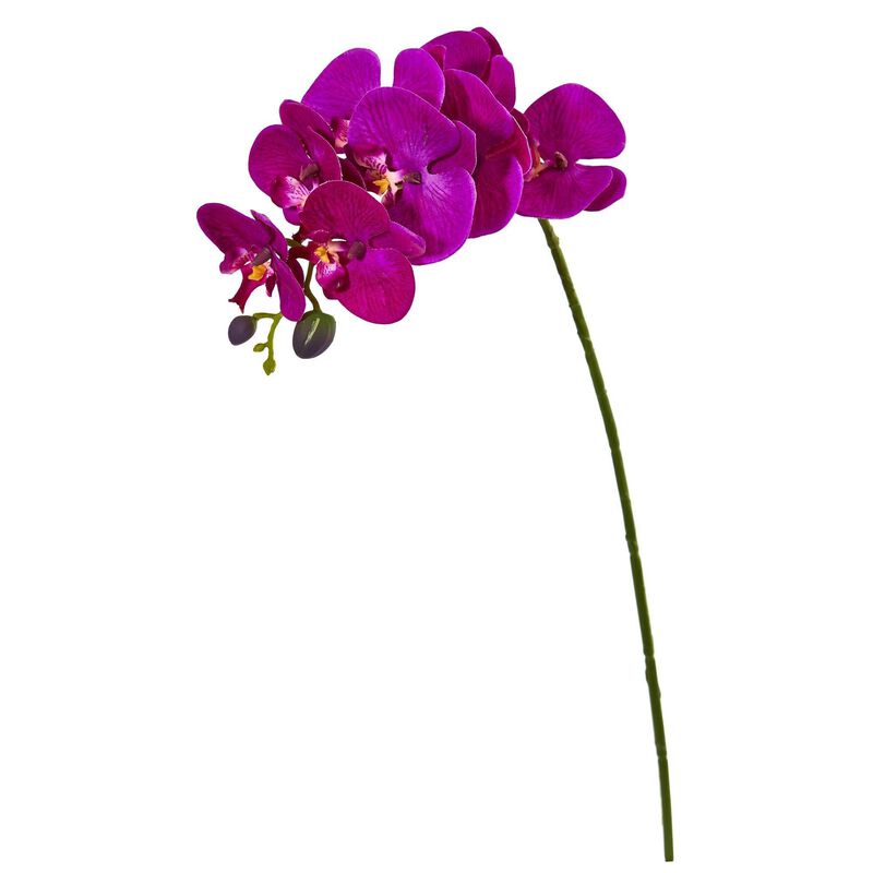 Nearly Natural 28-in Phalaenopsis Orchid Artificial Flower (Set of 6) image number 1