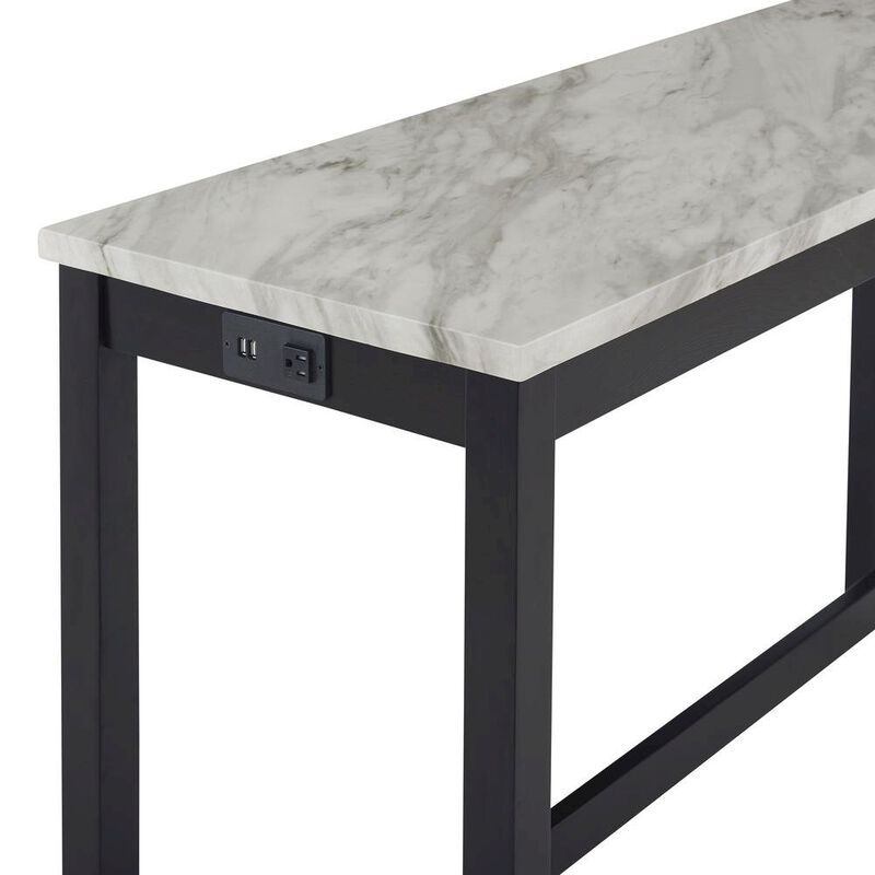 Blue Bar Table Set &ndash; Console Table with Stools for Kitchen or Lounge image number 3