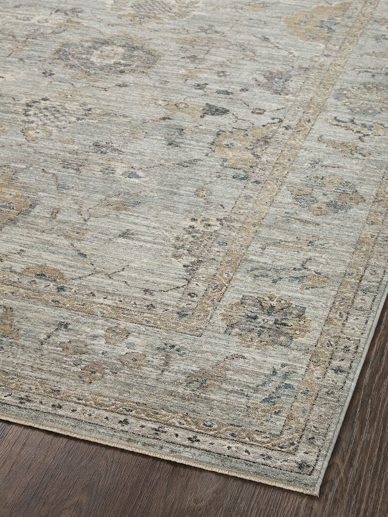 Millie MIE02 Sky/Gold 18" x 18" Sample Rug
