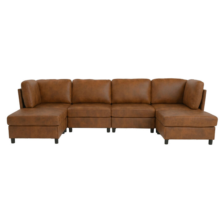 Bukbop Modern Modular Corner Sofa Foil fabric