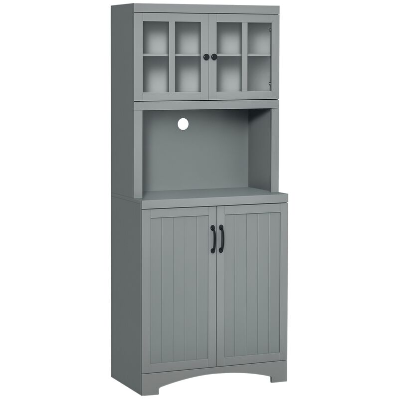 Hivvago 70" Kitchen Hutch Cabinet with Storage Shelves image number 0